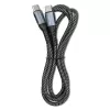 Qoltec kaapeli USB 2.0 Type-C – USB 2.0 Type-C 100W QC 3.0 PD 1 m musta