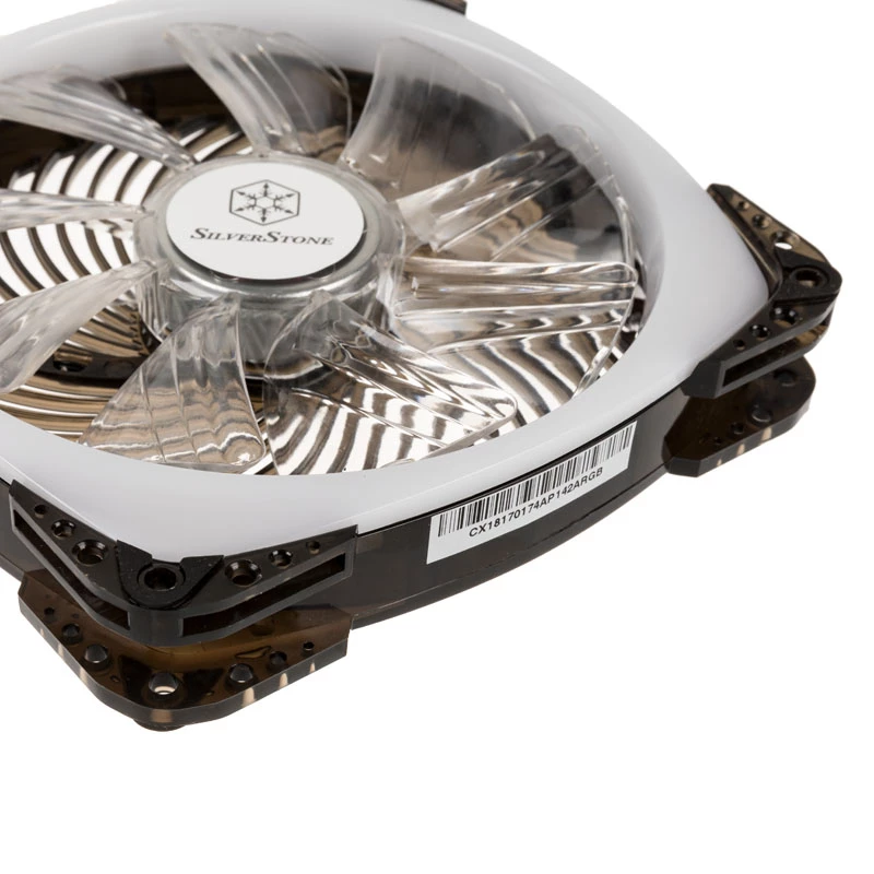 SILVERSTONE SST-AP142-ARGB 140x140x25 ARGB PWM -tuuletin PC-jäähdytykseen, 140 mm