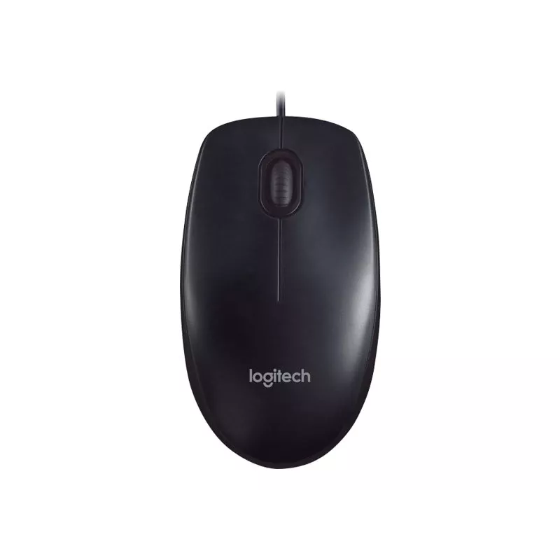 Logitech M90 johdollinen optinen toimistohiiri — 1000 DPI, molempikätinen, USB Type-A, musta