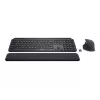 Logitech MX Keys combo for Business Gen 2 näppäimistö ja hiiri, sisältää, toimisto, RF langaton + Bluetooth, AZERTY ranska, grafiitti