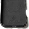 Mujjo Full Leather Case MagSafe -kotelo iPhone 17 musta