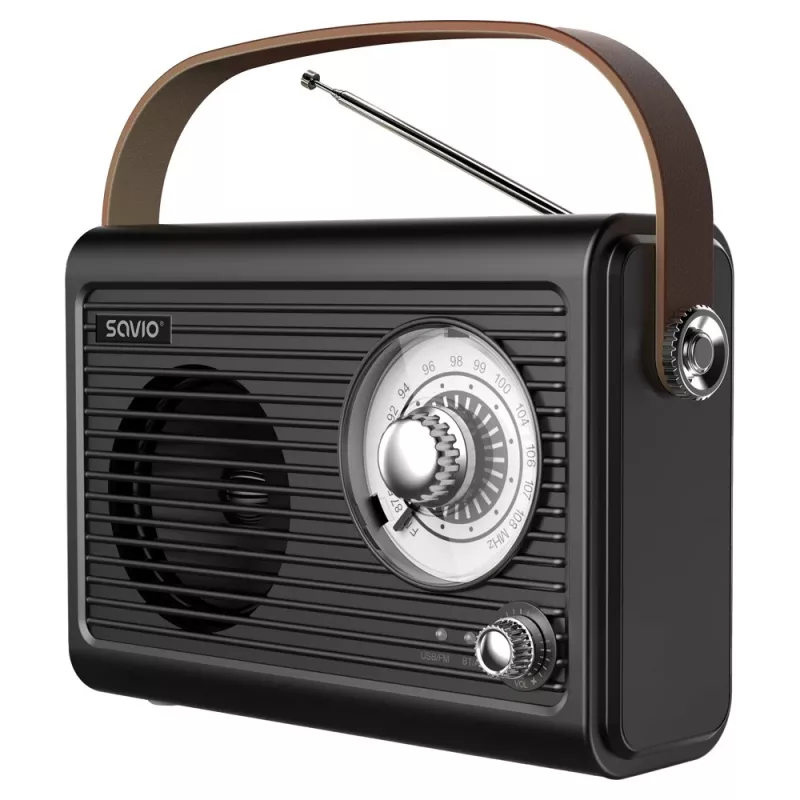 Kannettava radio Savio RS-01 analoginen musta