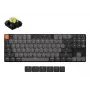 Mekaaninen näppäimistö Keychron K1X-A4 80 % QWERTY englanti, USB + Bluetooth, 87 näppäintä, LED-taustavalo, harmaa