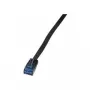 LogiLink - patch-kaapeli - RJ-45 (M) - RJ-45 (M) - 7,5 m - UTP - CAT 5e - valettu - musta (CP0138B)