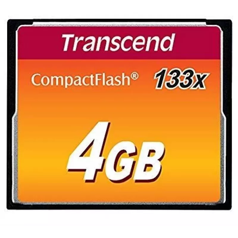 Flash-muisti Transcend 4GB CompactFlash 133x TS4GCF133