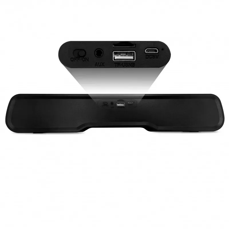 Kaiutin MEDIA-TECH Phantom MT3180 Soundbar 450W RMS, 80W paristokäyttöinen, Bluetooth, johdollinen & langaton, musta