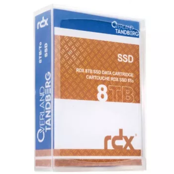 RDX-kasetti Overland-Tandberg 8 TB SSD, RDX-tallennusmedia, 87×119×23 mm, musta