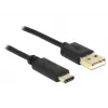 USB-kaapeli DeLOCK 2 m USB2.0-A/USB2.0-C musta