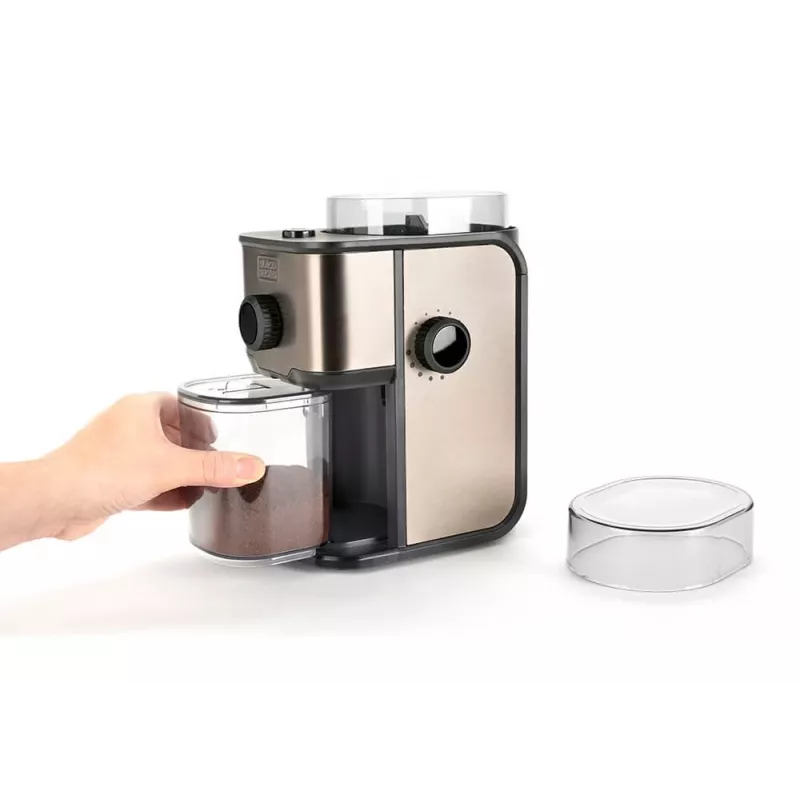 Black & Decker ES9080020B kahvimylly, ruostumaton teräs