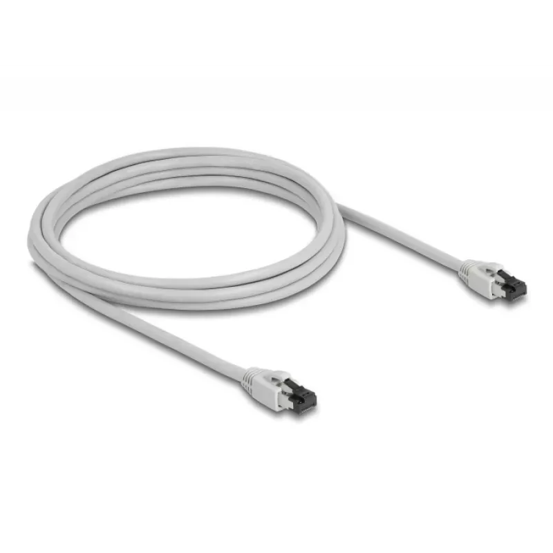 Verkkokaapeli DeLOCK 80561 RJ-45 Cat8.1 3 m harmaa
