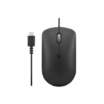 Johdollinen optinen hiiri Lenovo GY51D20875 USB Type-C, molempikätinen, 2400 DPI, 4 painiketta, musta