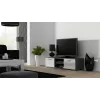 Cama TV-taso SOHO 140 harmaa/valkoinen kiiltävä