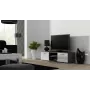 Cama TV-taso SOHO 140 harmaa/valkoinen kiiltävä