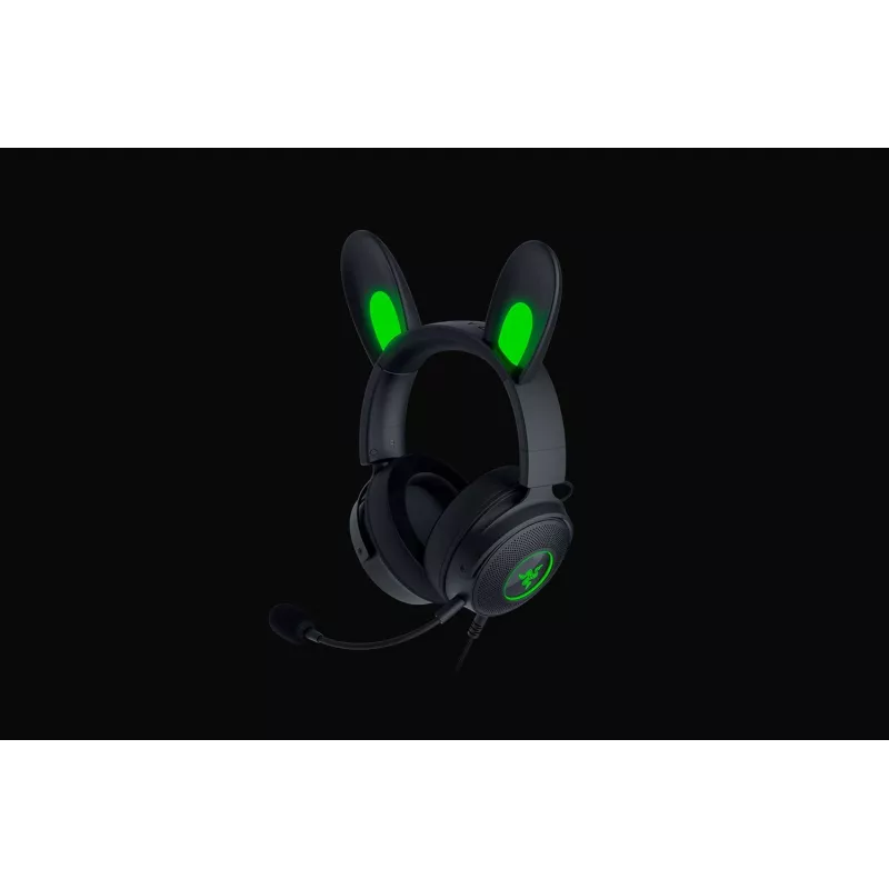 Razer Kraken V2 Pro Kitty Edition – johdollinen over-ear-pelikuuloke, musta