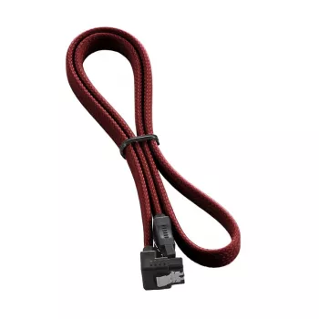 CableMod ModMesh - SATA-kaapeli - Serial ATA 150/300/600 - SATA (W) kulmaliitin SATA (W) - 60 cm - verenpunainen (CM-CAB-RSAT-N60KBR-R)