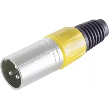 S/CONN maximum connectivity 55002-Y XLR-pistoke, keltainen