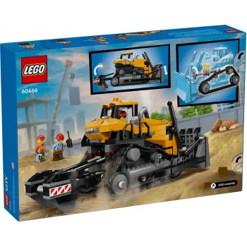 Lelurakennuspuskutraktori LEGO 60466, City-sarja, 682 osaa, 3 minihahmoa, suositeltu ikä 8+, koko 120×240×130 mm