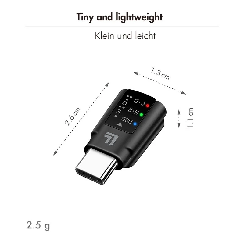 LogiLink USB-C DAC -äänisovitin. USB-C/M - 3.5 Mm/F. musta
