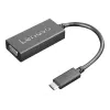 Lenovo 4X90M42956 videokaapeliadapteri VGA (D-Sub) USB Type-C musta