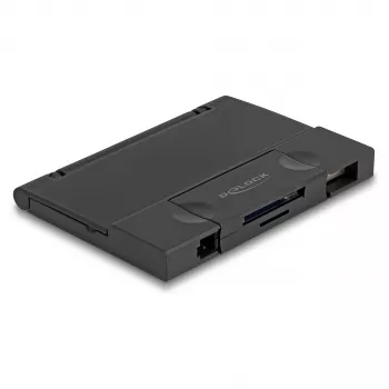 Kortinlukija DeLOCK 91014 USB 3.2 Gen 1 Type-A/Type-C musta MicroSD SD