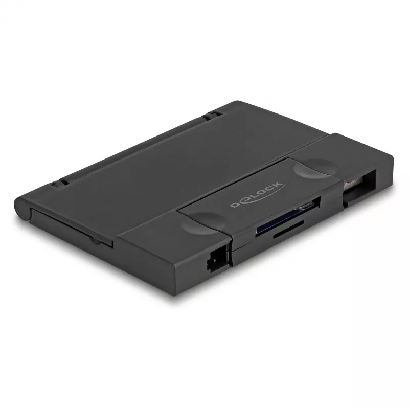 Kortinlukija DeLOCK 91014 USB 3.2 Gen 1 Type-A/Type-C musta MicroSD SD