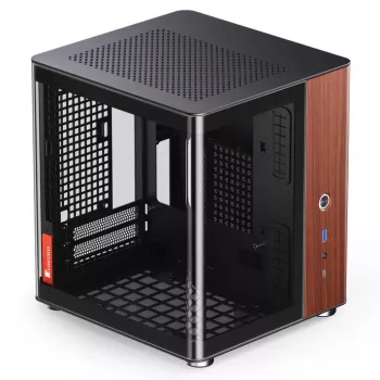 PC-kotelo Jonsbo TK-0, Mini Tower, Mini-ITX, musta