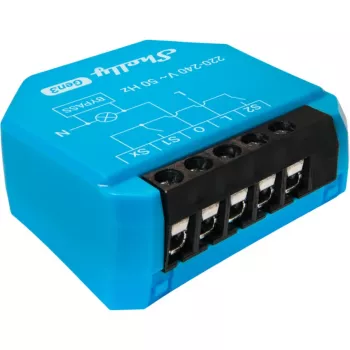 WLAN-valaistusohjain Shelly Shelly_1L_Gen3 — 1-kanavamoduuli ilman nollajohdinta, 220–240 V, WLAN/Bluetooth, 802.11 b/g/n