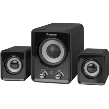 Johdolliset DEFENDER Z4 2.1 -kaiuttimet, 11 W RMS, musta, USB 5V virtalähde, 3,5 mm kuulokelähtö