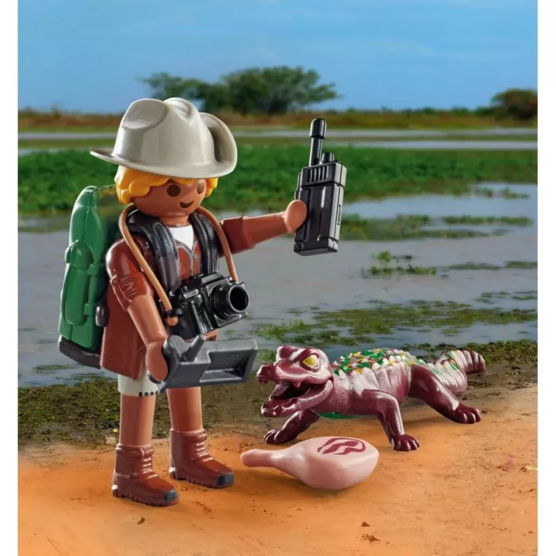 Playmobil Special Plus tutkija ja nuori kaimaani -leikkisarja