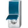 BUSCH JAEGER 2601/6/20 EBW-53 - tyyppi F - 2P+E - sininen - valkoinen - IP44 - 250 V - 16 A