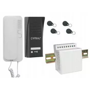 Ovipuhelin Cyfral Cosmo 1-TENANT musta