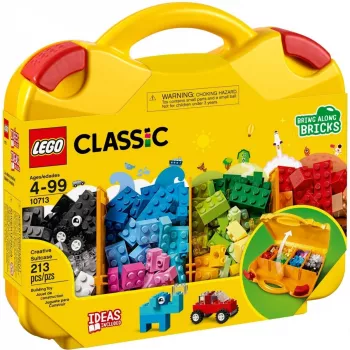 LEGO 10713 Classic Creative salkku säilytyslaatikko lelulle hauskoilla värikkäillä palikoilla lahja lapsille 4-vuotiaasta pojille & tytöille yksittäinen