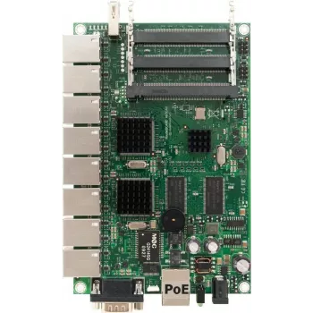 MikroTik RB493G RouterBOARD-reititin, 9x Fast Ethernet, 3x miniPCI, 680 MHz