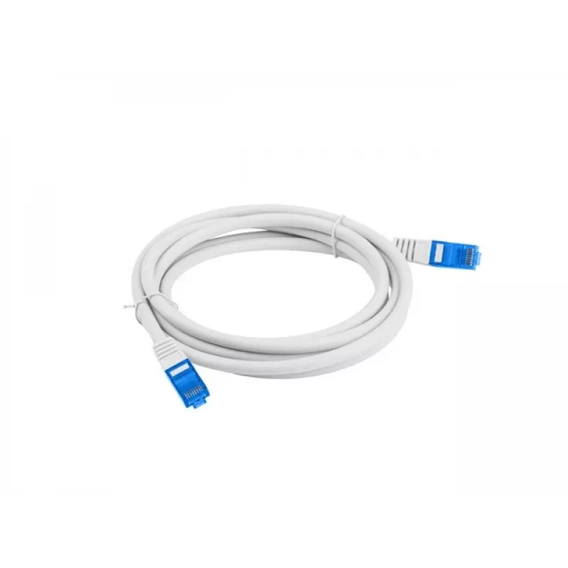 Verkkokaapeli LANBERG Cat6a S/FTP PCF6A-10CC-0100-S, 1 m, RJ-45, harmaa, LSZH, 500 MHz