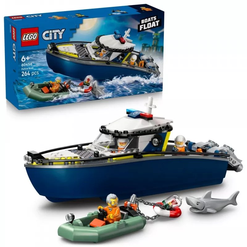 LEGO CITY 60456 Poliisiveneen takaa-ajo
