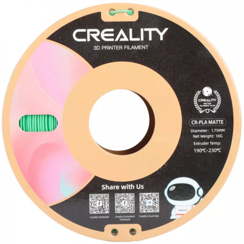3D-tulostusmateriaali Creality 3301010301 polylaktidi PLA vihreä 1 kg 1,75 mm