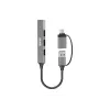 PORT CONNECT | USB-keskitin USB-C/USB-A 4 porttia USB-A 3.0 5Gbps | 900160