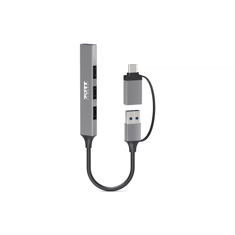 PORT CONNECT | USB-keskitin USB-C/USB-A 4 porttia USB-A 3.0 5Gbps | 900160
