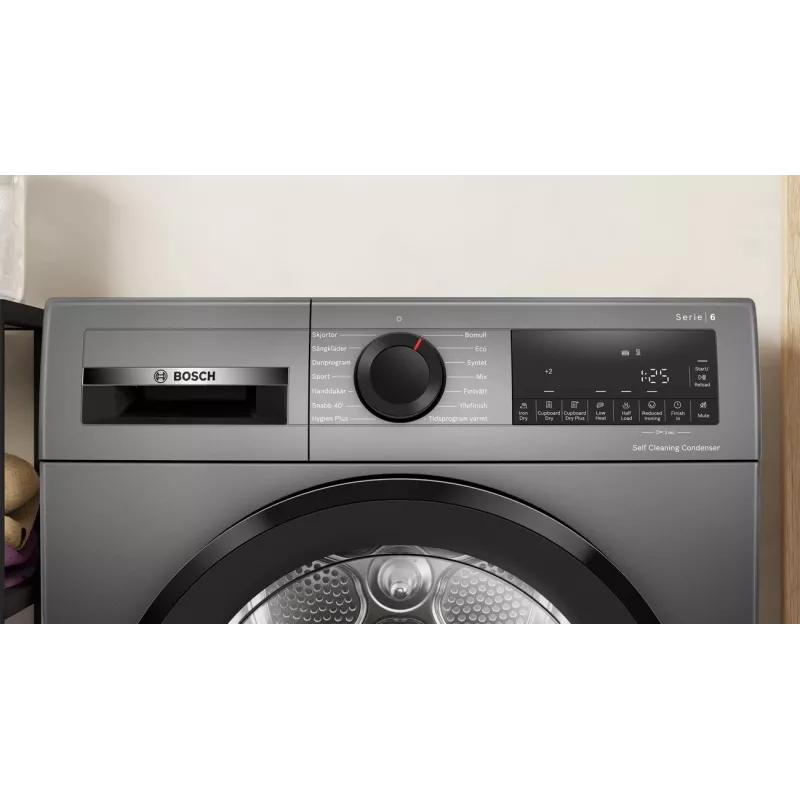 Bosch WQG245DXSN lämpöpumppukuivausrumpu 9 kg