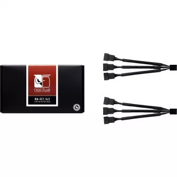 Jakokaapeli NA-SC1 Sx2 musta, 13,5cm, 2 kpl, PWM-tuulettimelle