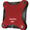 Ulkoinen SSD ADATA SD620 1 TB, kannettava USB 3.2 Gen 2 (Micro-USB B), lukunopeus 520 MB/s, kirjoitusnopeus 460 MB/s, iskunkestävä, punainen