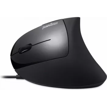 Perixx PERIMICE-513 L, ergonominen hiiri, vasenkätisille, pystysuora, musta