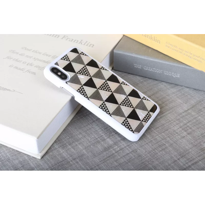 iKins Pyramid suojakuori iPhone XS/X, valkoinen, K1623H