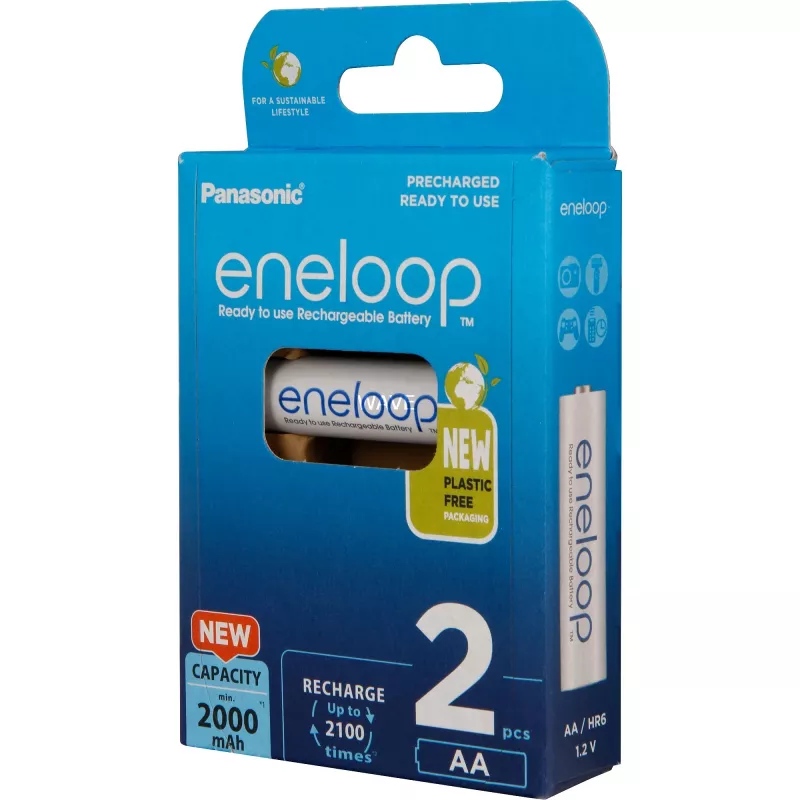 Akut PANASONIC ENELOOP AA 2000 mAh 2 kpl (BK-3MCDE/2CP)