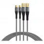 EFB Elektronik USB-A–USB-C-kaapelisarja 60W QC 3A 2x3m harmaa - Digitaalinen/data (USB-AC-00009)