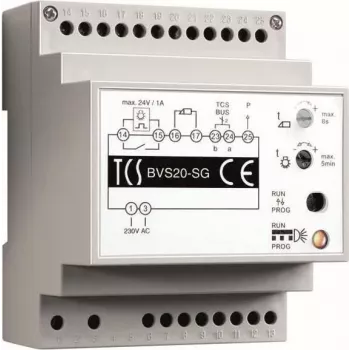 TCS BVS20-SG - virtalähde - harmaa - valkoinen - muovi - 0 - 40 °C - CE - 72 mm