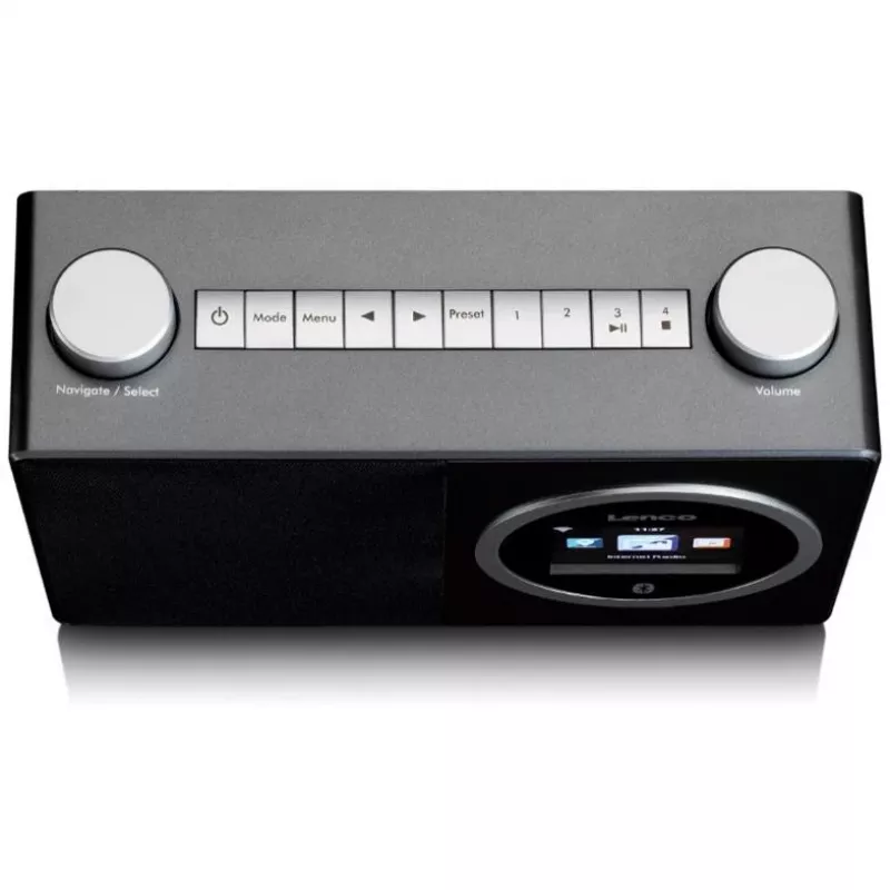 Lenco DIR-70 - verkkoaudiosoitin - 3 wattia (yhteensä) - musta (DIR-70BK)