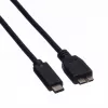 ROLINE - USB-kaapeli - Micro-USB 3.0 Type-B (M) - USB Type-C (M) - 1 m - musta (11.02.9006)