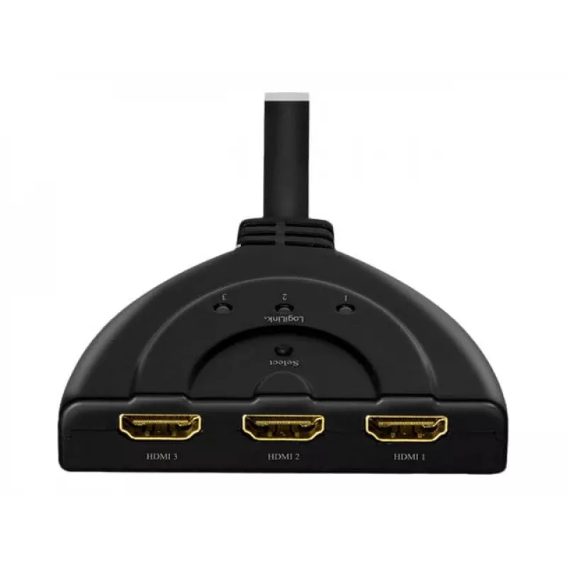 LogiLink - video-/äänijakaja/-kytkin - 3 x HDMI - pöytämalli