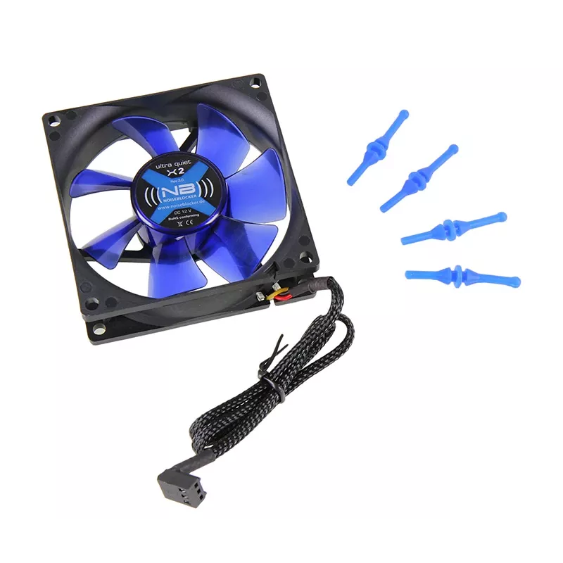 Noiseblocker BlackSilentFan X2 ITR-X-2 kotelotuuletin, 80 x 80 x 25 mm